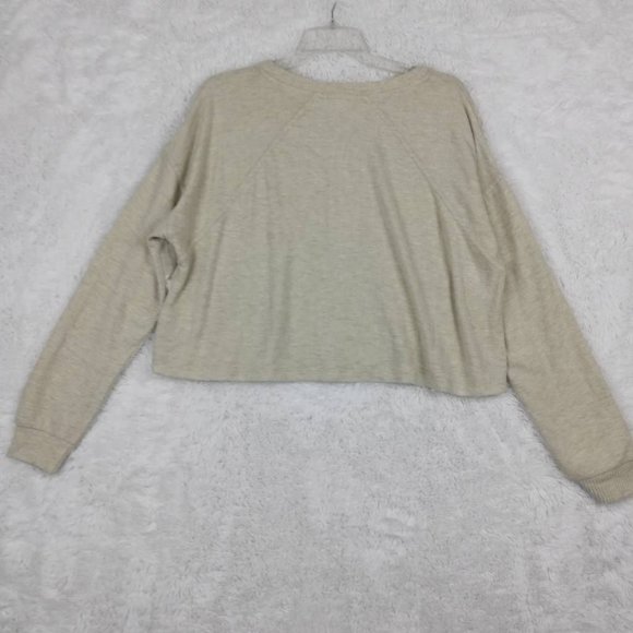 Bp Womens Pullover Sweater Beige Long Sleeve Jewel Neck Tight Knit L New - Picture 2 of 8
